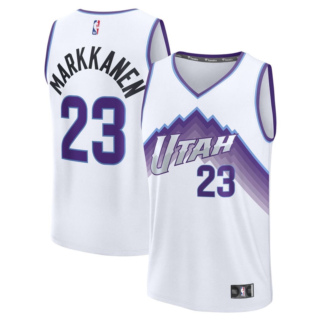Lauri Markkanen Utah Jazz Fanatics Fast Break Replica Jersey - Association Edition - White
