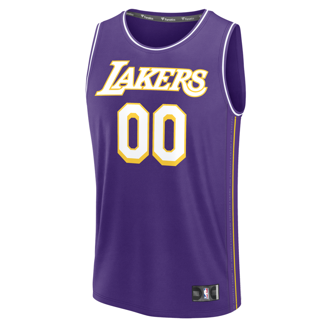 Los Angeles Lakers Fanatics Fast Break Custom Jersey - Icon Edition - Purple