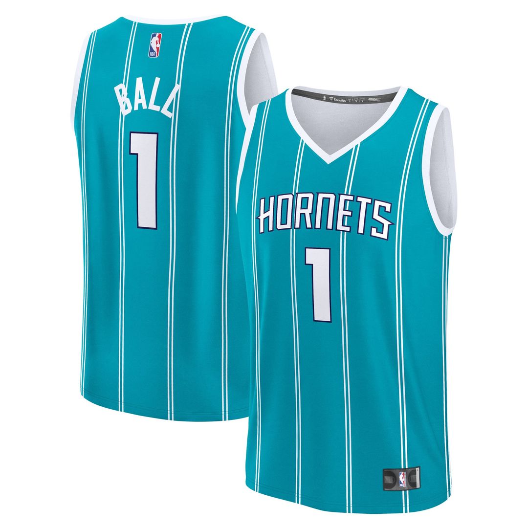 LaMelo Ball Charlotte Hornets Fanatics Fast Break Player Replica Jersey - Icon Edition - Teal