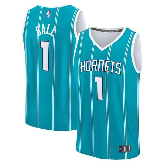 LaMelo Ball Charlotte Hornets Fanatics Fast Break Player Replica Jersey - Icon Edition - Teal
