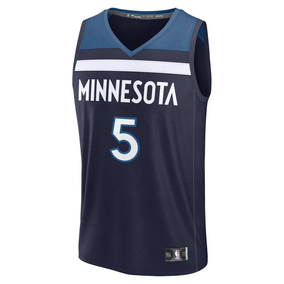 Anthony Edwards Minnesota Timberwolves Fanatics Fast Break Player Replica Jersey - Icon Edition - Navy