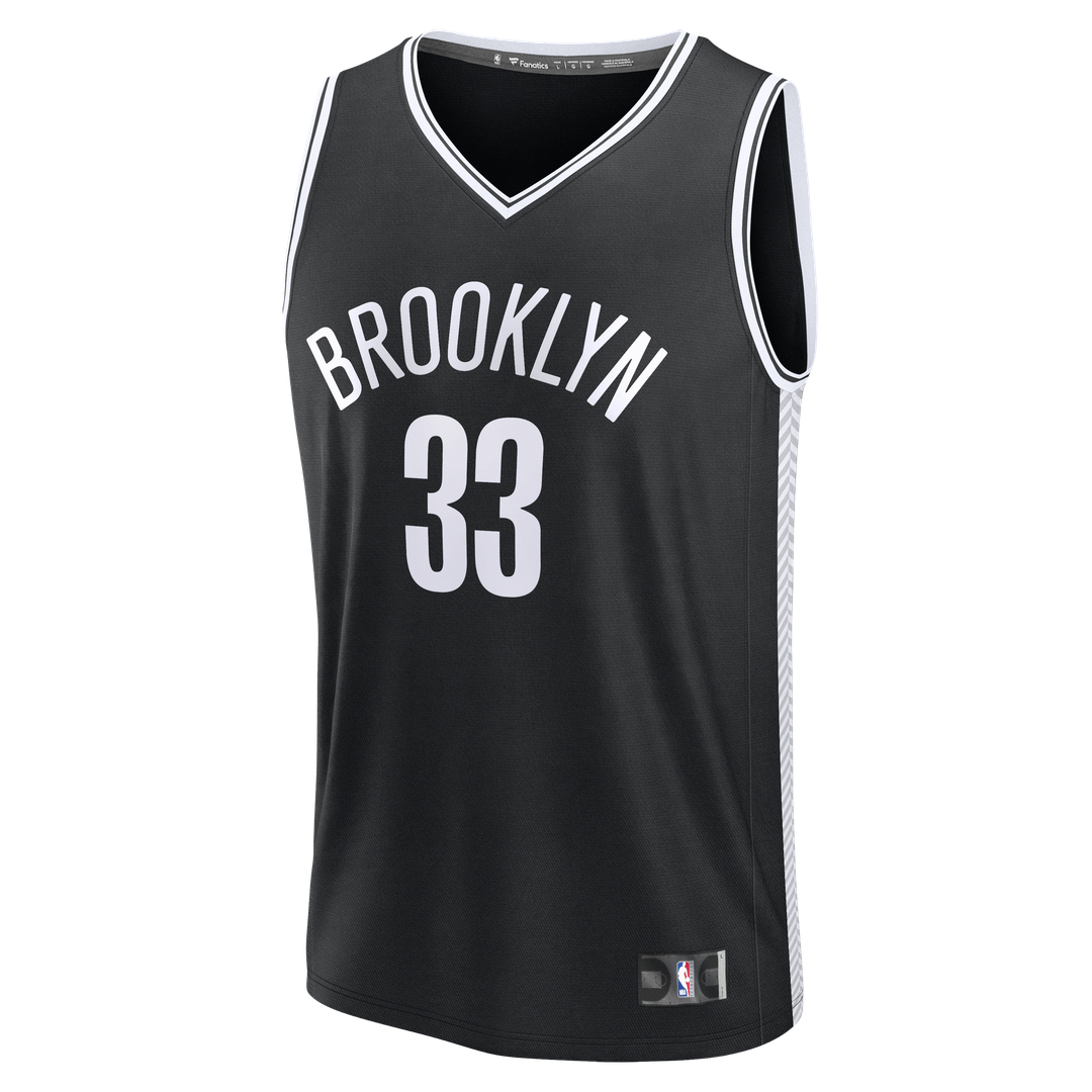 Nic Claxton Brooklyn Nets Fanatics Fast Break Replica Jersey - Black - Icon Edition
