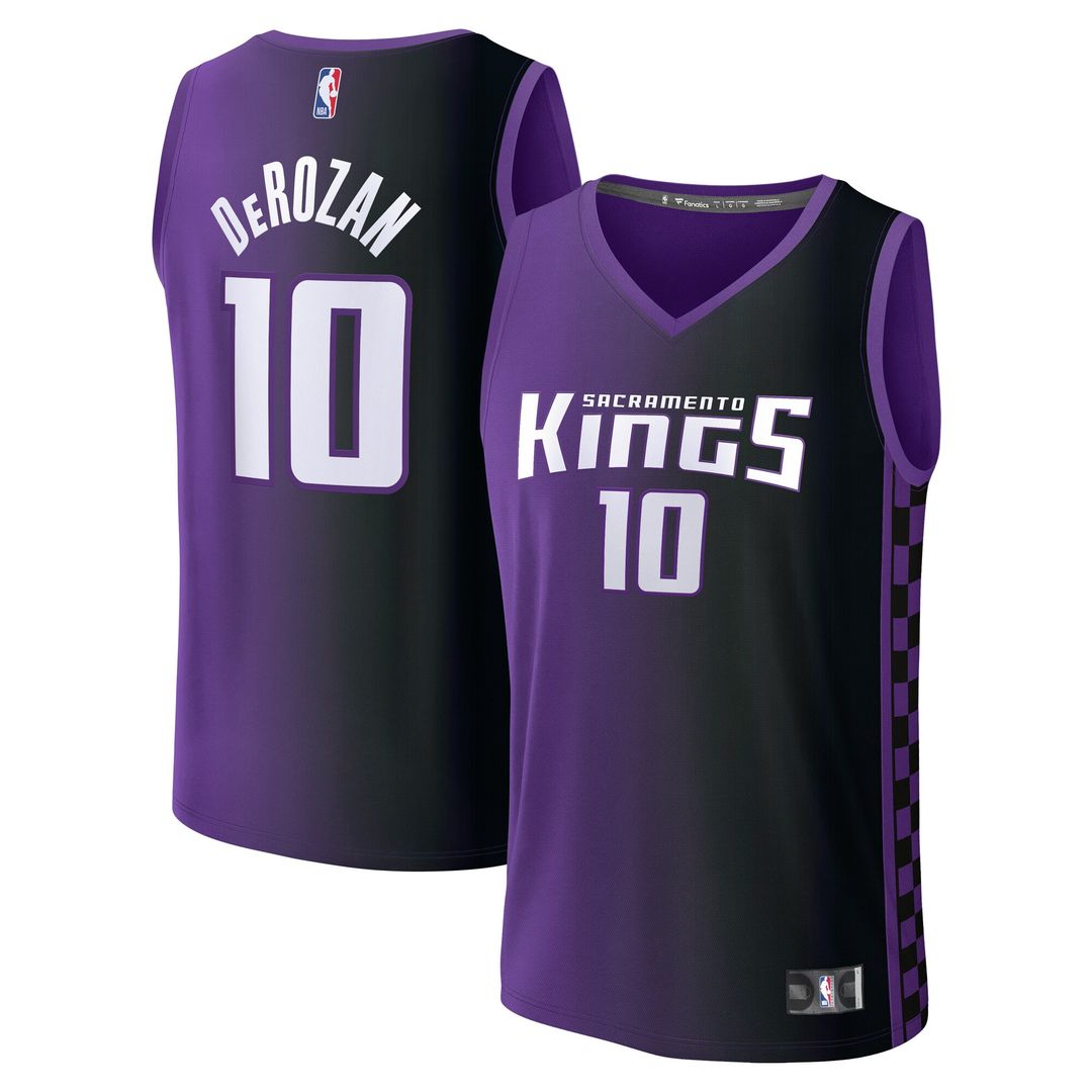 DeMar DeRozan Sacramento Kings Fanatics Fast Break Replica Jersey - Statement Edition - Purple