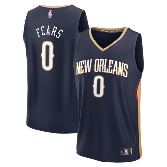 Jeremiah Fears New Orleans Pelicans Fanatics Fast Break Replica Jersey - Navy - Icon Edition