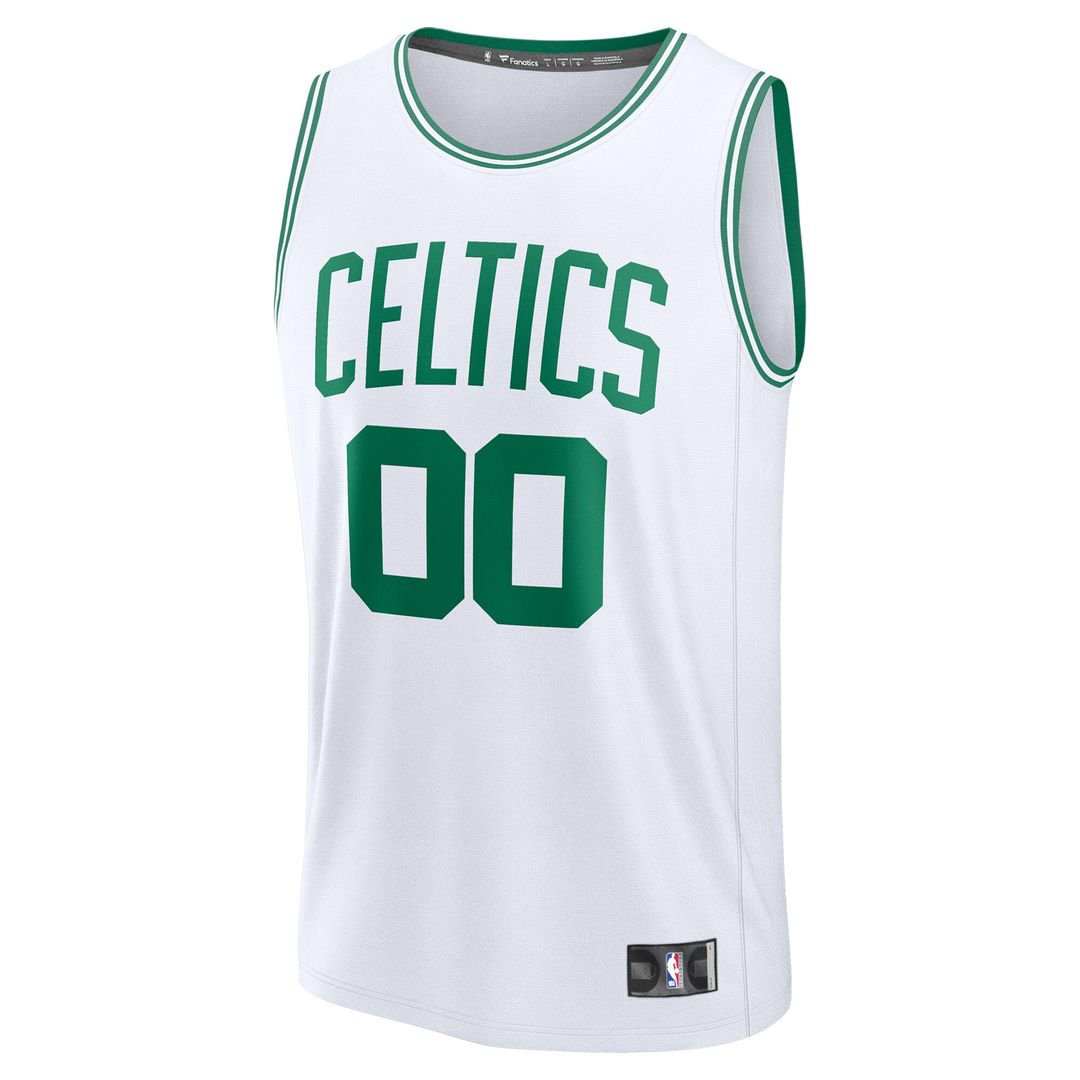 Boston Celtics Fanatics Youth Fast Break Custom Replica Jersey - Kelly Green - Icon Edition