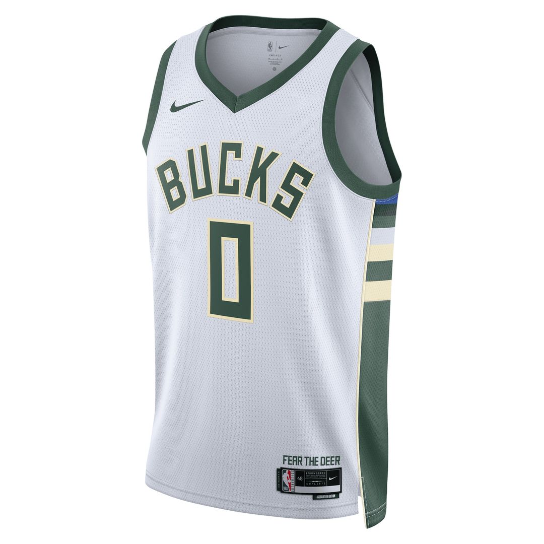 Damian Lillard Milwaukee Bucks Nike Unisex Fear The Deer Player Swingman Jersey - Association Edition - White