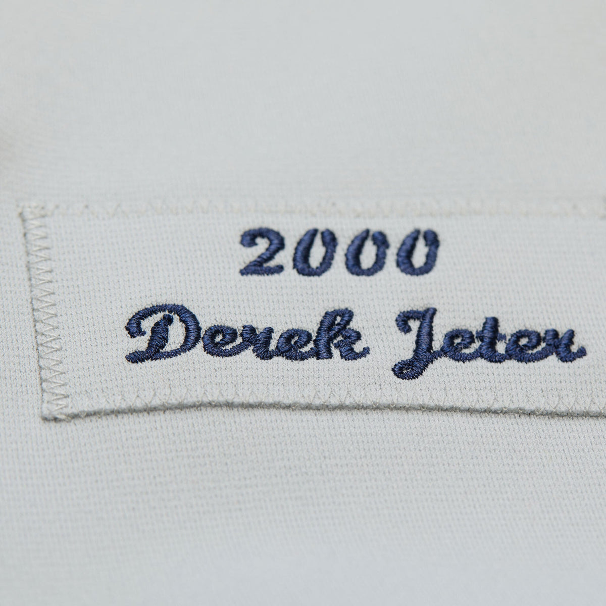 Men's New York Yankees Derek Jeter Mitchell & Ness Gray Cooperstown Collection 2000 World Series Authentic Jersey - 8