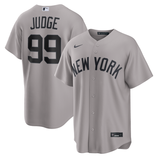Men's New York Yankees Aaron Judge Nike Gray Road Replica Jersey