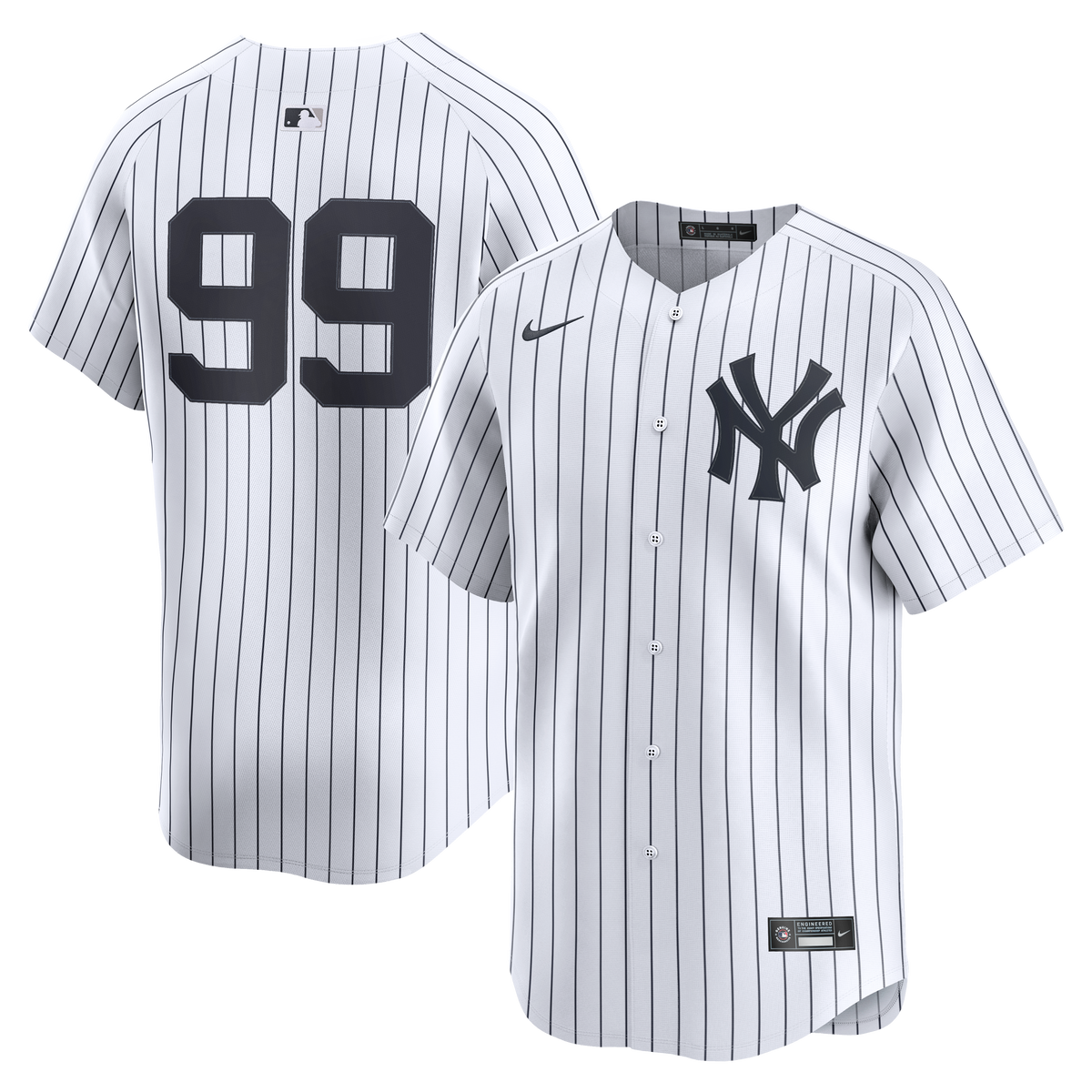 Men's New York Yankees Aaron Judge Nike White Home Limited Player Jersey - 2