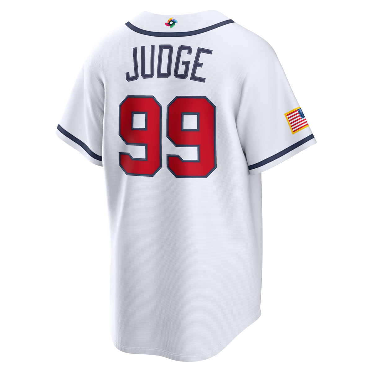 Men's USA Baseball Aaron Judge Nike White 2026 World Baseball Classic Home Stadium Jersey - 4