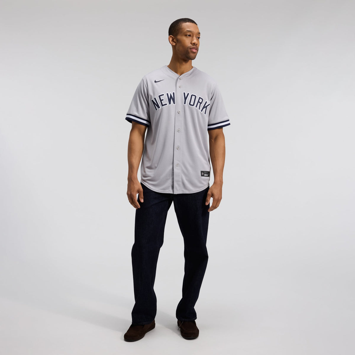 Men's New York Yankees Anthony Volpe Nike Gray Road Replica Jersey - 5