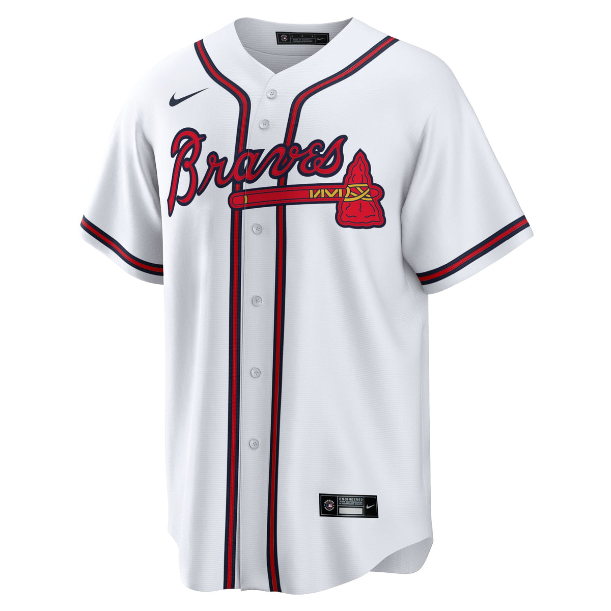 Men's Atlanta Braves Austin Riley Nike White Home Replica Player Jersey - 3