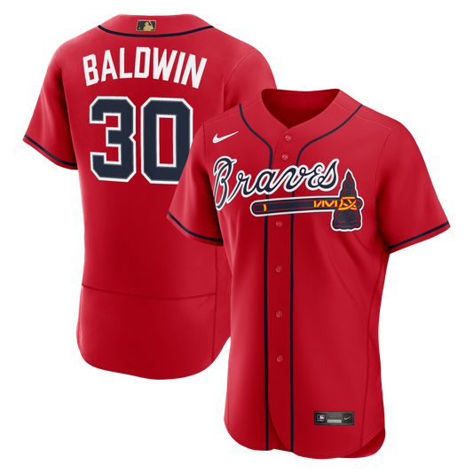 Men's Atlanta Braves Drake Baldwin Nike Red MLB Awards Authentic Jersey