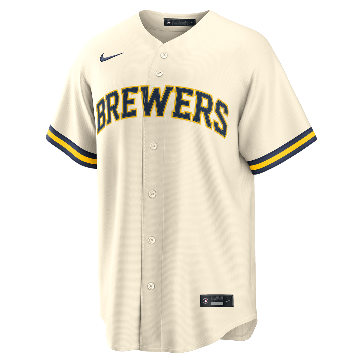 Men's Milwaukee Brewers Dustin May Nike Cream Home Replica Jersey - 5