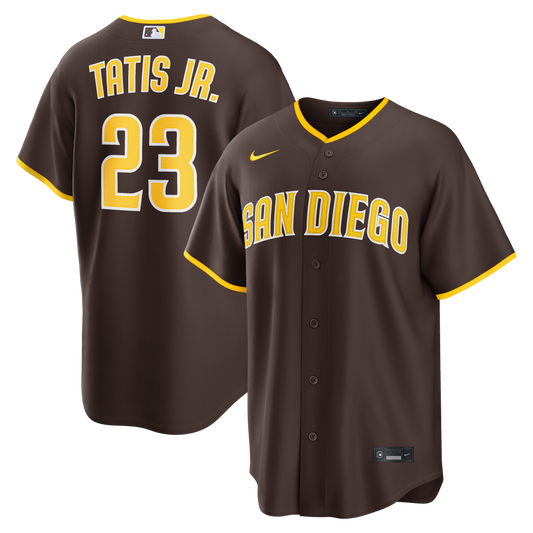 Men's San Diego Padres Fernando Tatis Jr. Nike Brown Road Replica Jersey