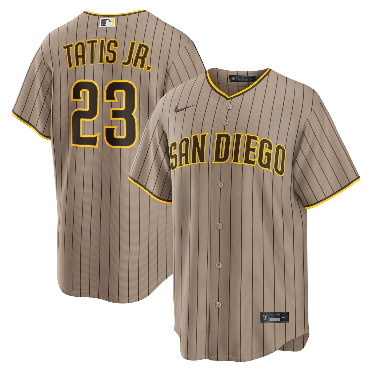 Men's San Diego Padres Fernando Tatis Jr. Nike Sand Alternate Replica Jersey - 2