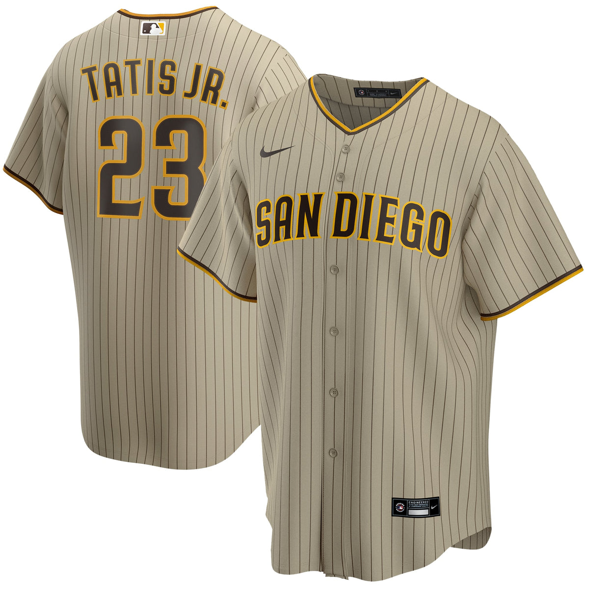 Men's San Diego Padres Fernando Tatis Jr. Nike Tan Alternate Replica Player Jersey - 2