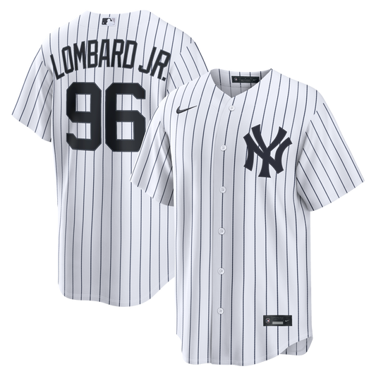 Men's New York Yankees George Lombard Jr. Nike White Home Replica Jersey