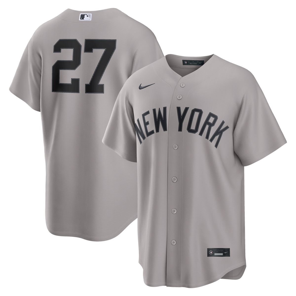 Men's New York Yankees Giancarlo Stanton Nike Gray Road Replica Jersey - 2