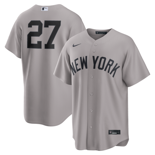 Men's New York Yankees Giancarlo Stanton Nike Gray Road Replica Jersey