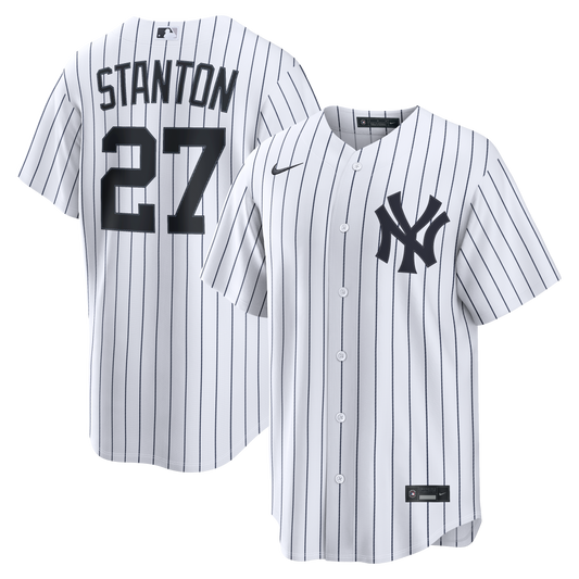 Men's New York Yankees Giancarlo Stanton Nike White Home Replica Jersey
