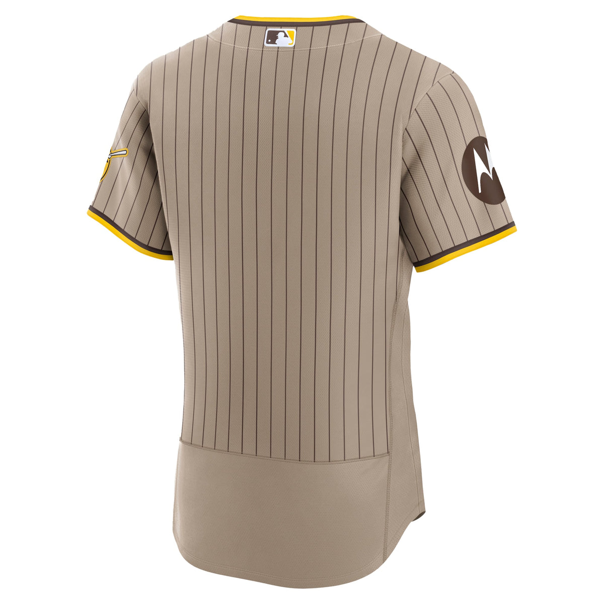 Men's San Diego Padres Nike Khaki Alternate Sponsor Patch Authentic Jersey - 4