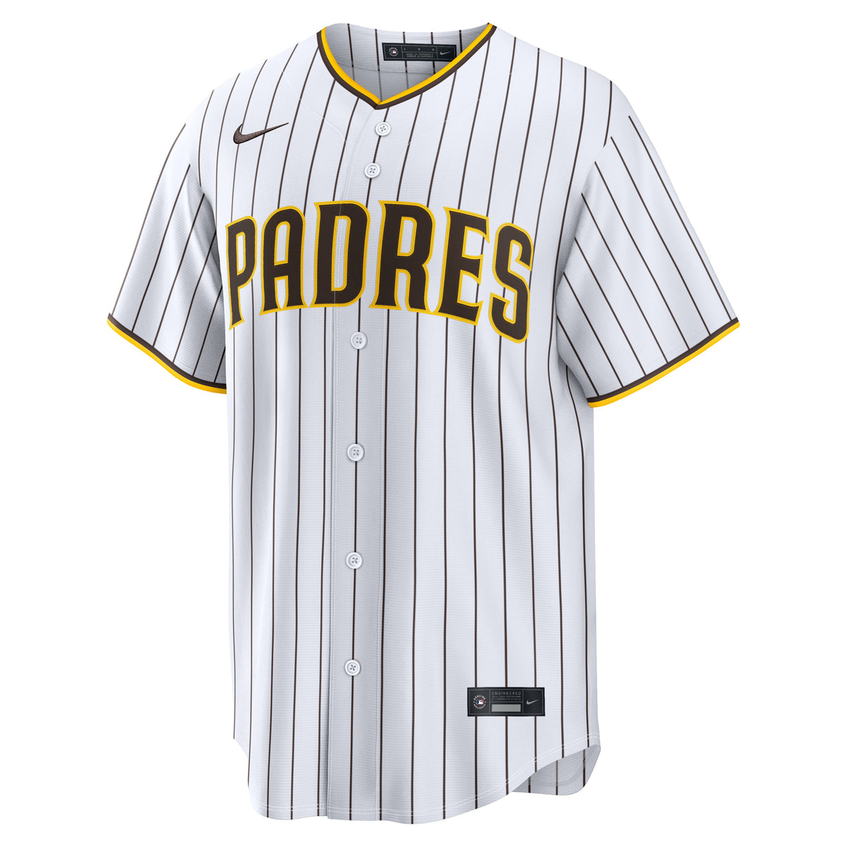 Men's San Diego Padres Luis Campusano Nike White Home Replica Jersey - 3