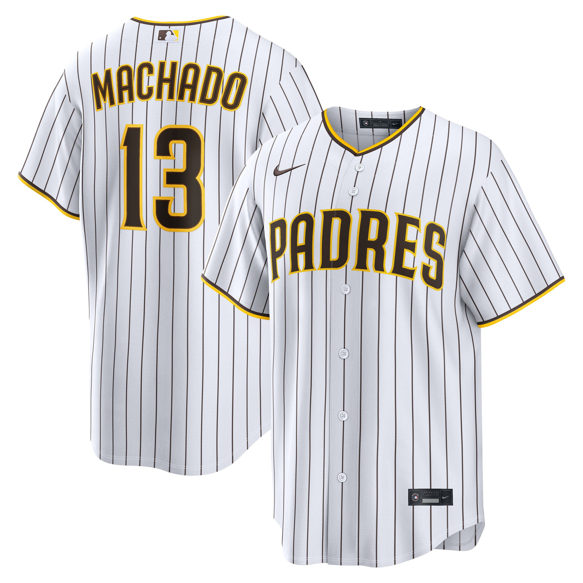 Men's San Diego Padres Manny Machado Nike White Home Replica Player Jersey - 2