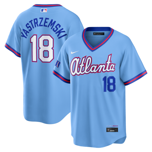 Men's Atlanta Braves Mike Yastrzemski Nike Powder Blue 2026 City Connect Stadium Jersey