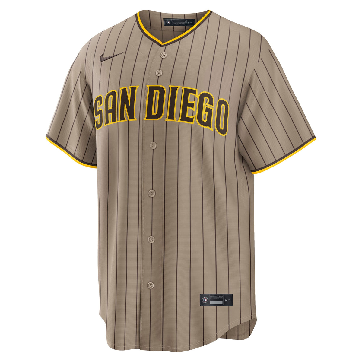 Men's San Diego Padres Nike Sand Alternate Replica Jersey - 3