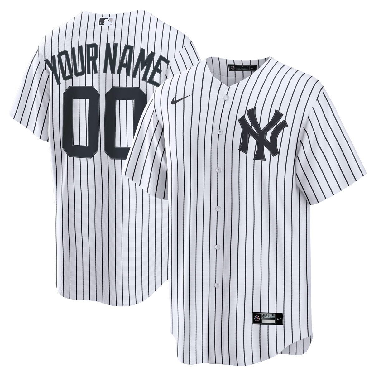 Men's New York Yankees Nike White Home Stadium Custom Jersey