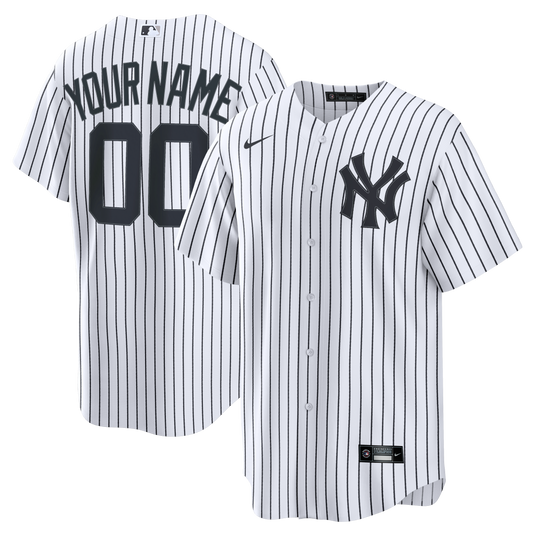 Men's New York Yankees Nike White Home Stadium Custom Jersey