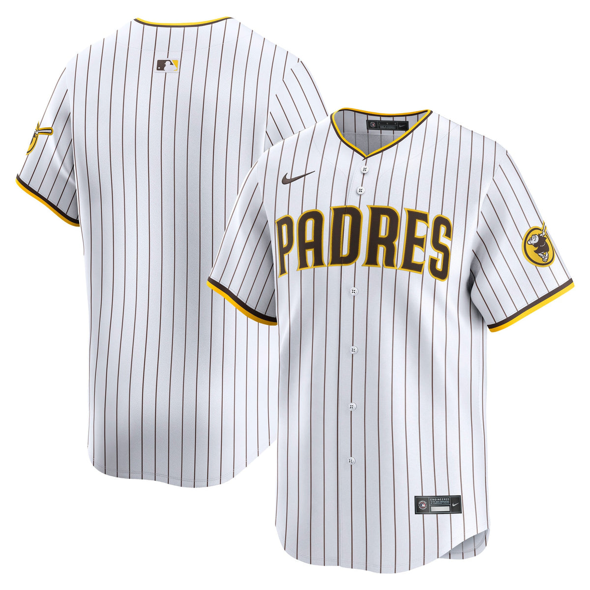 Men's San Diego Padres Nike White Home Limited Jersey