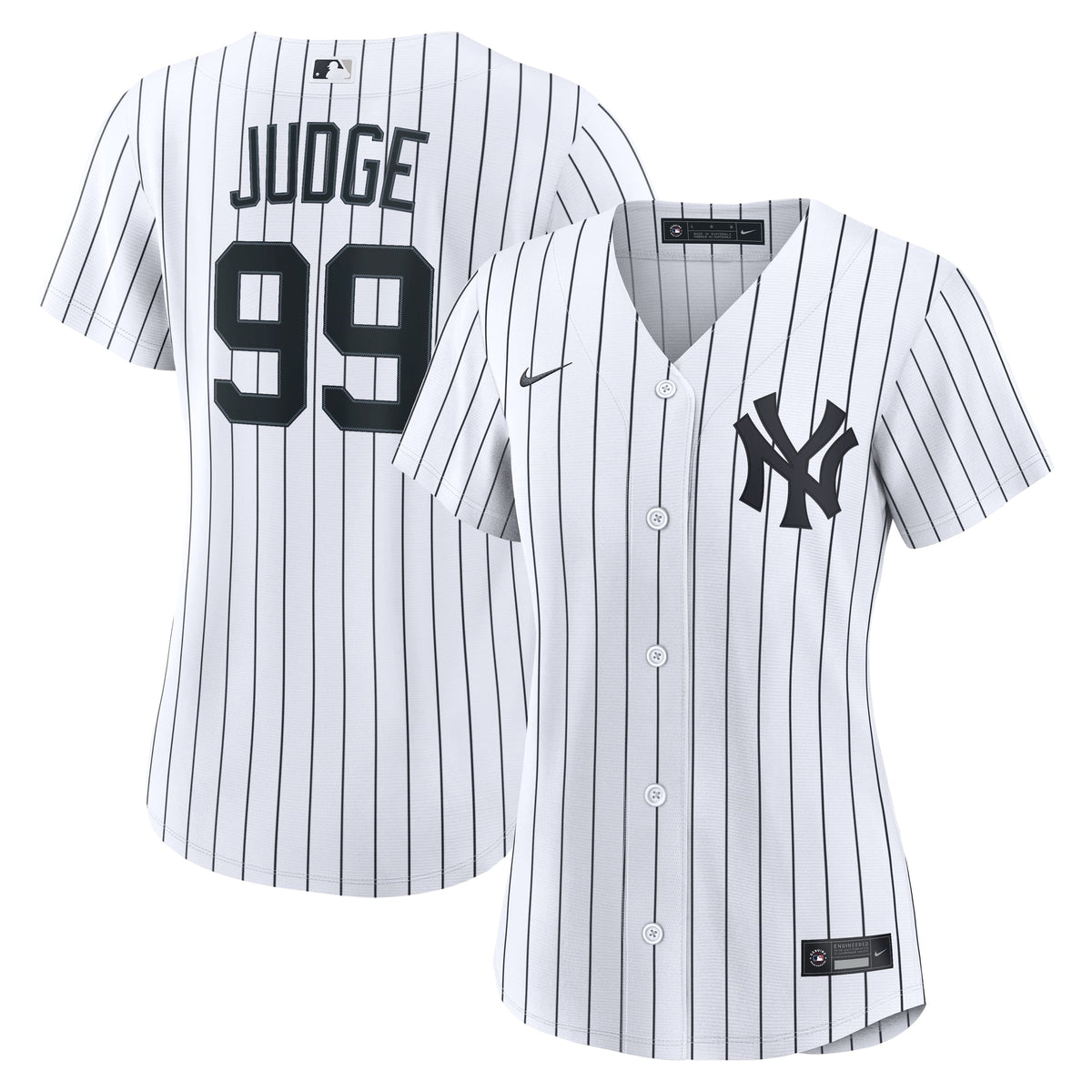 Women's New York Yankees Aaron Judge Nike White Home Replica Jersey - 2
