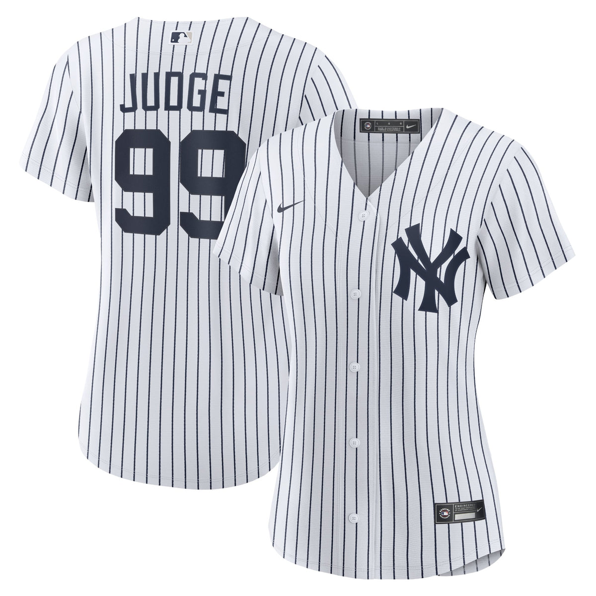 Women's New York Yankees Aaron Judge Nike White Home Replica Player Jersey - 2