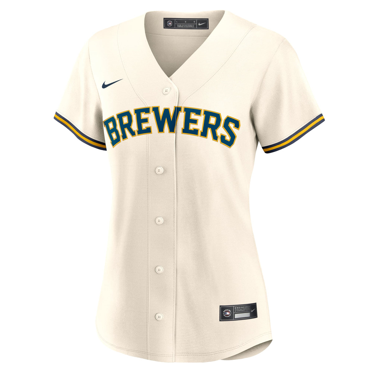 Women's Milwaukee Brewers Joey Ortiz Nike Cream Home Replica Jersey - 3