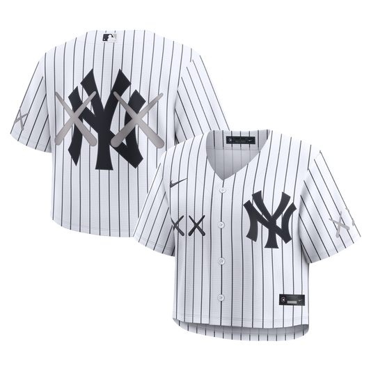 Women's New York Yankees Nike x KAWS White Cropped Replica Jersey